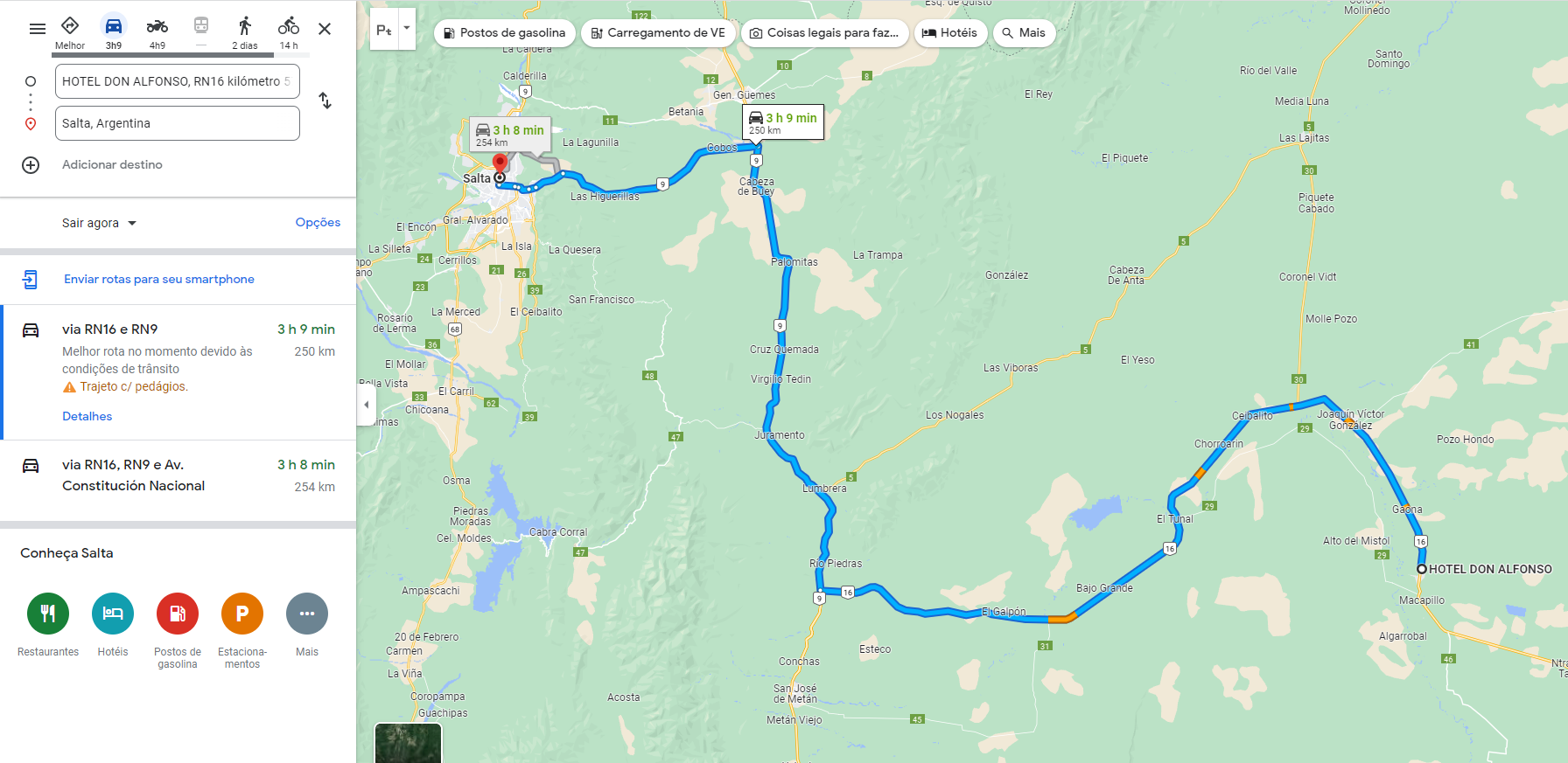 Mapa - Roteiro - El Quabrachal_para Salta _230 Km.png